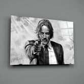 John Wick Glass Wall Art.